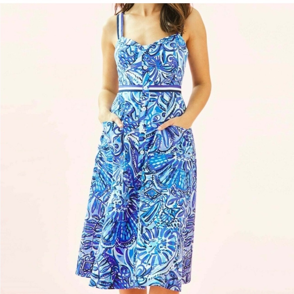 NWT Lilly Pulitzer Ellee Midi Dress size 8